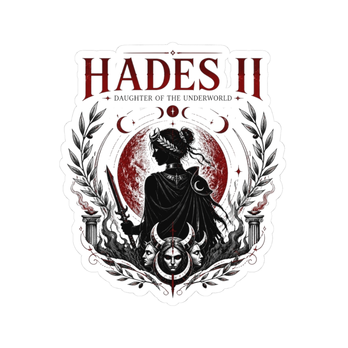 Hades II "Hades II - Daughter of the Underworld" Sticker - alternate angle 1, merchandise