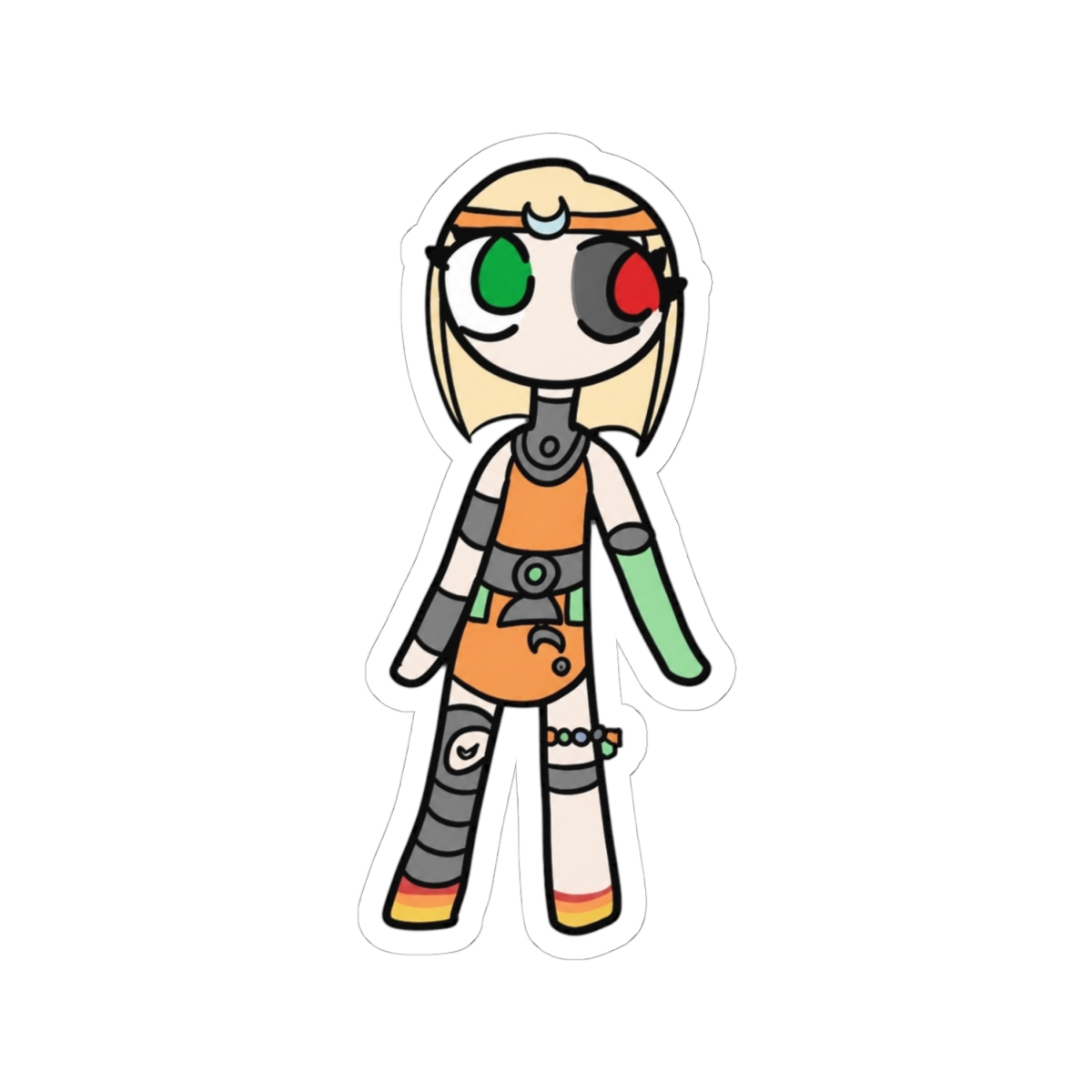 Melinoe Supergiant Hades II Simple Chibi Sticker And Others Sticker - alternate angle 1, merchandise
