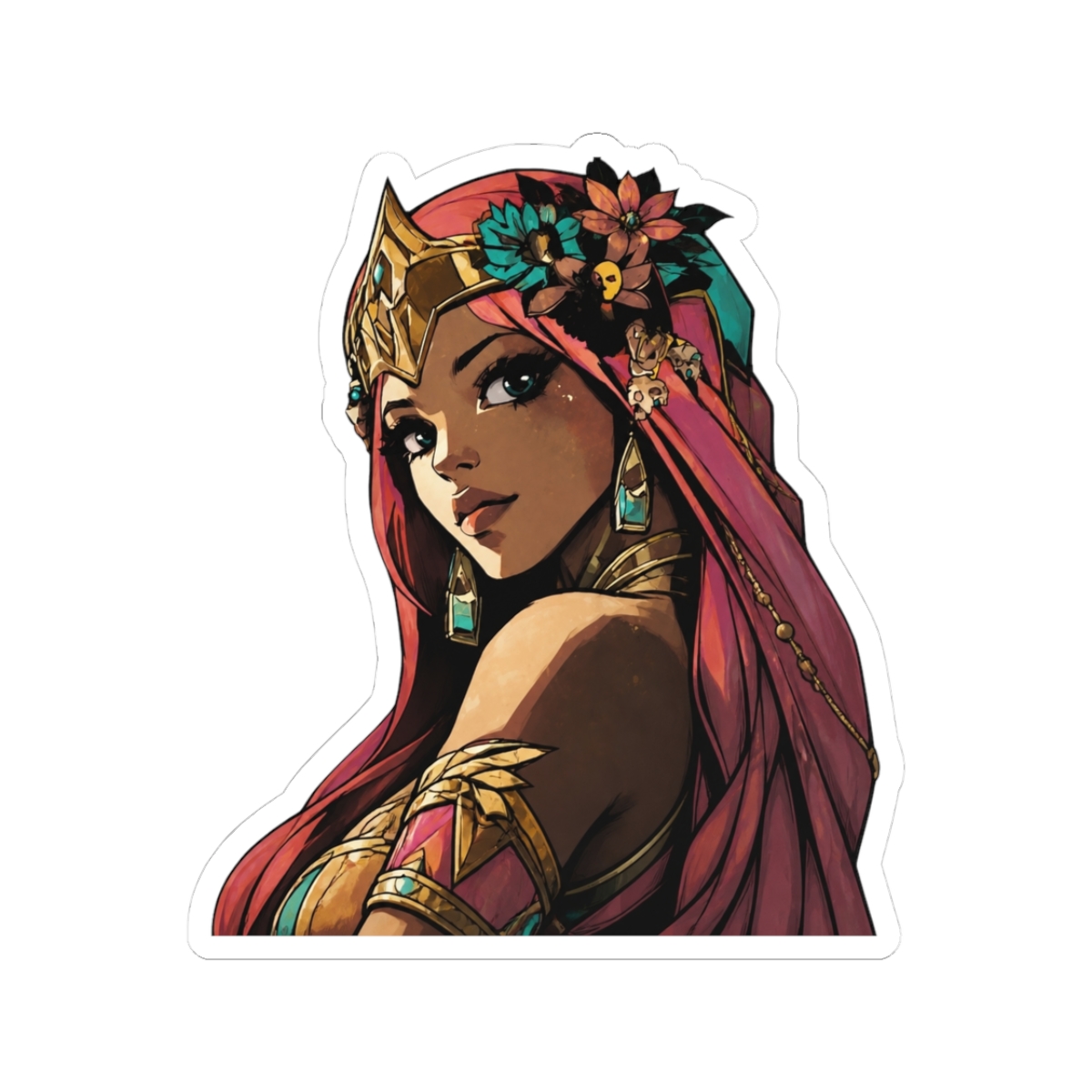 Aphrodite Hades 2 Game Fanart Sticker - Official stickers merchandise