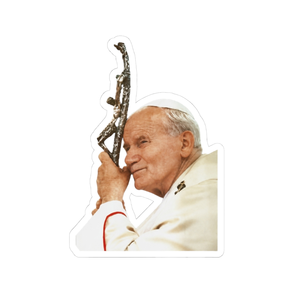 Saint Pope John Paul II Square Hades Sticker - Official stickers merchandise