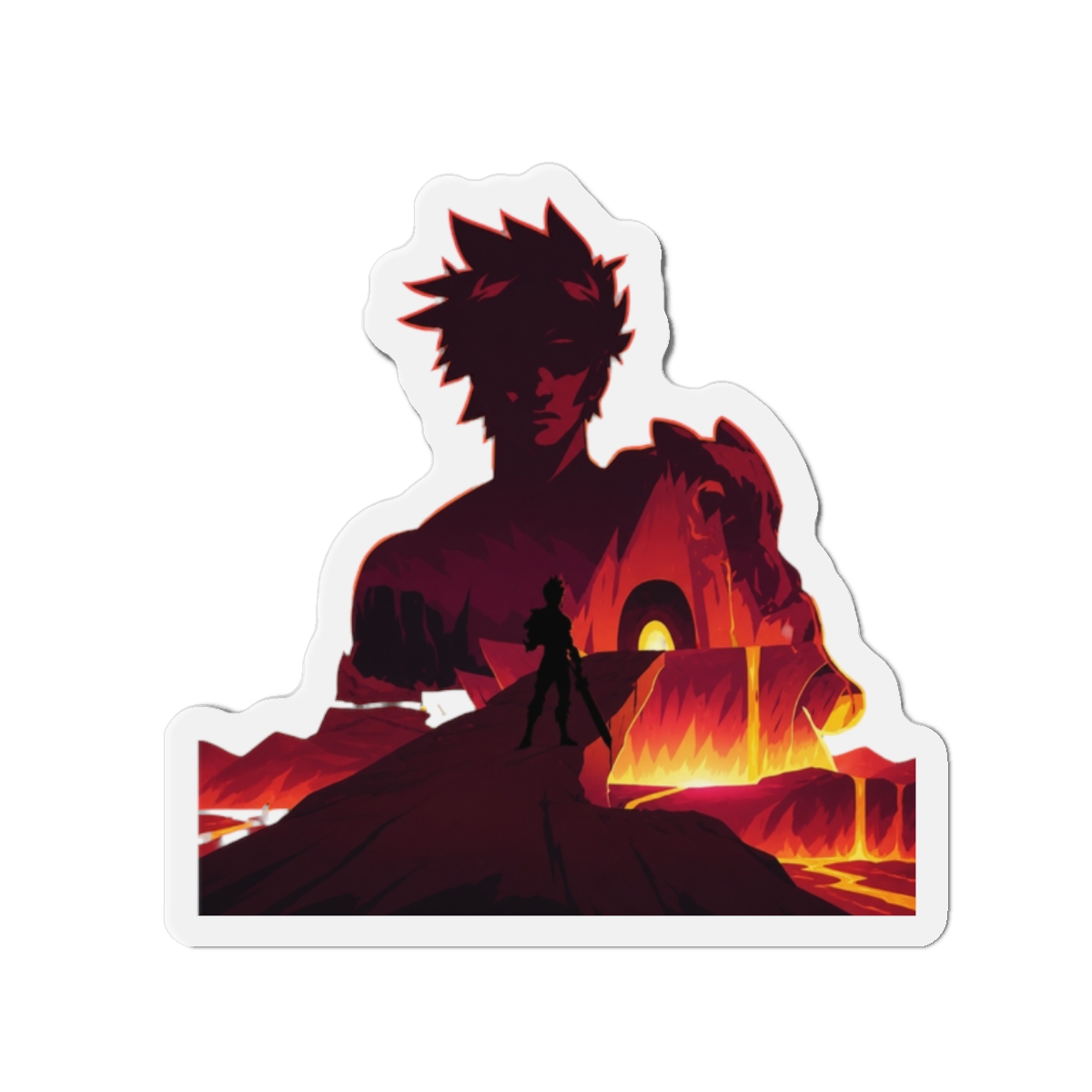 Hades "Zagreus *Negative Illusion* Magnetic Magnet 5"" Sticker - Official stickers merchandise