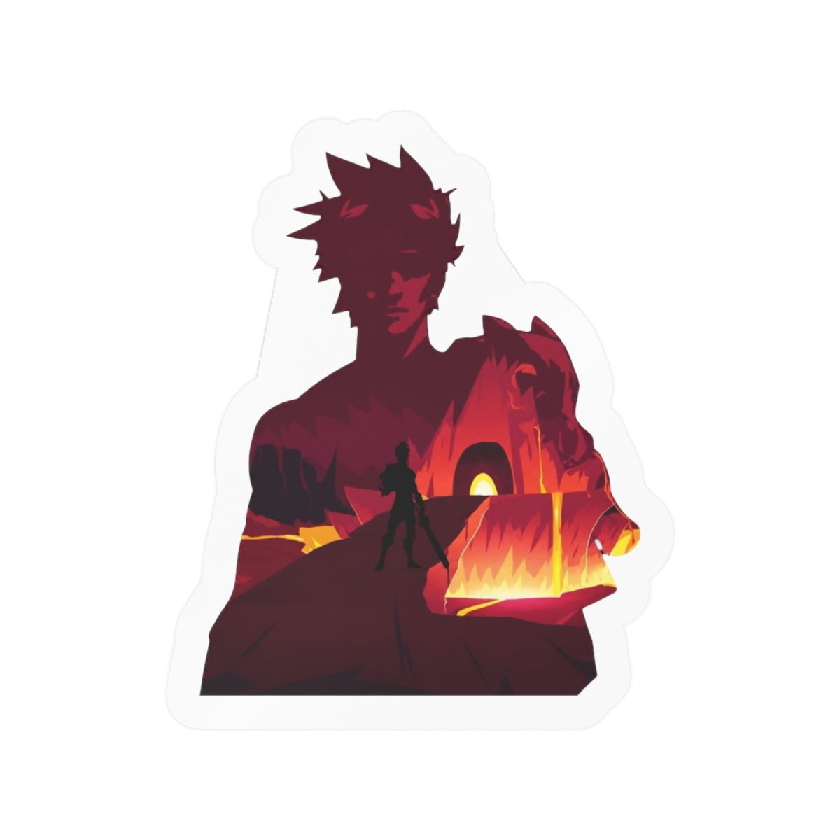 Hades "Zagreus *Negative Illusion* Bumper Sticker 5"" Sticker - Official stickers merchandise