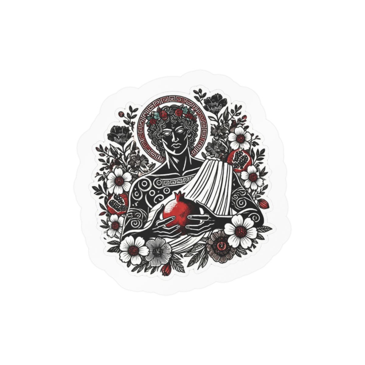Persephone-Themed Hades Sticker for Laptop Water Bottle - Official stickers merchandise