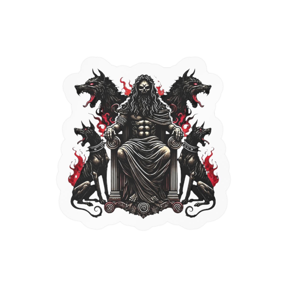 Hades Greek Mythology Sticker for Laptop Water Bottle - Official stickers merchandise