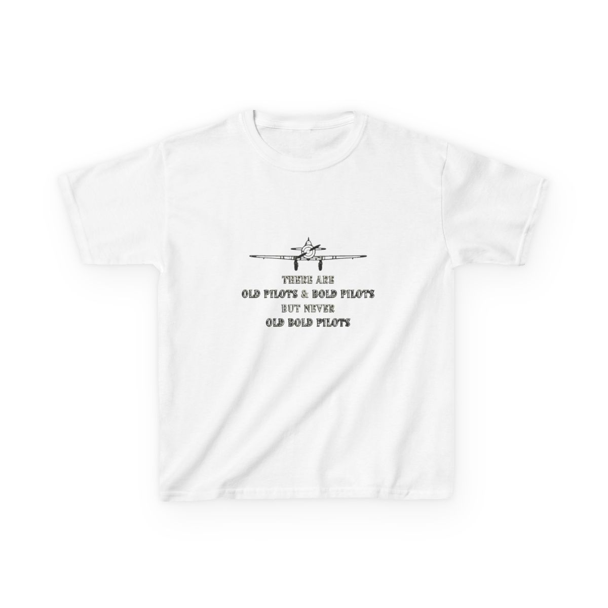 Old pilots and Bold pilots aviation inspired quote design Kids Hades T-Shirt - Official t-shirts merchandise